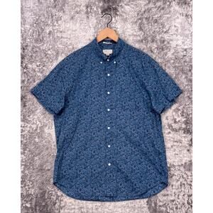 J Crew Shirt Large Mens Short Sleeve Casual Button In Liberty Emma Flower Print